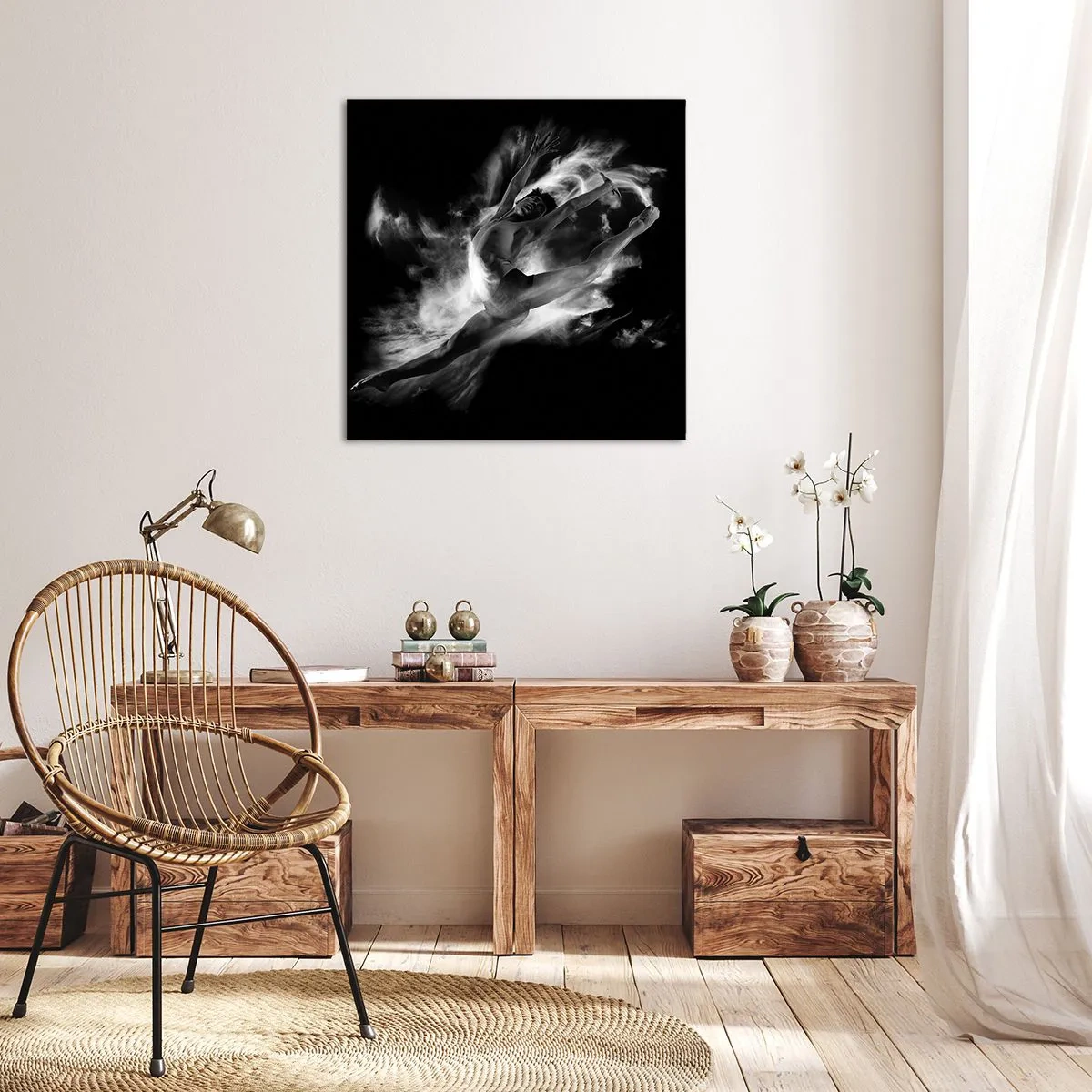 Tablou pe pânză - Oprit în zbor - 70x70 cm