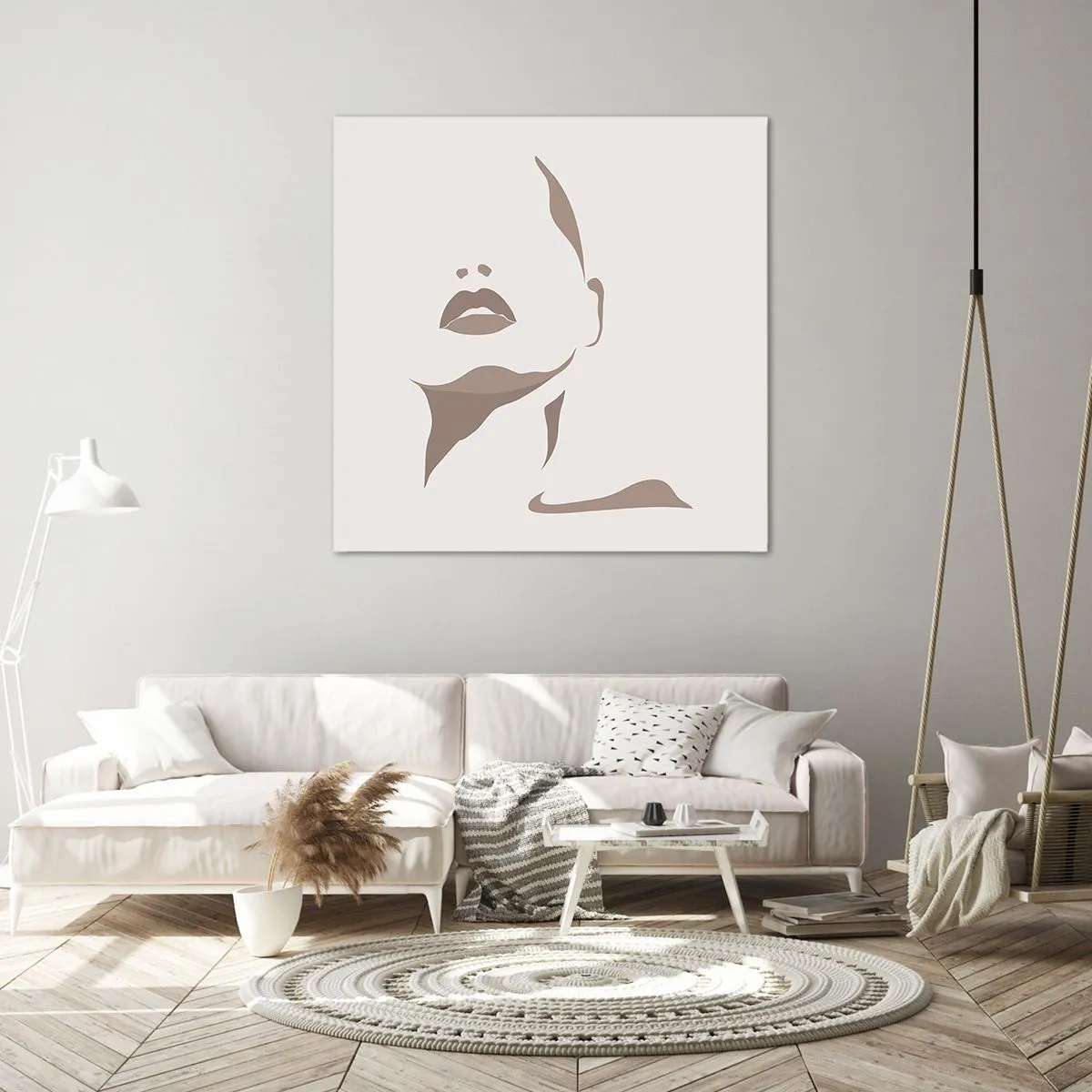 Tablou pe pânză - Creată din lumină și umbră - 40x40 cm