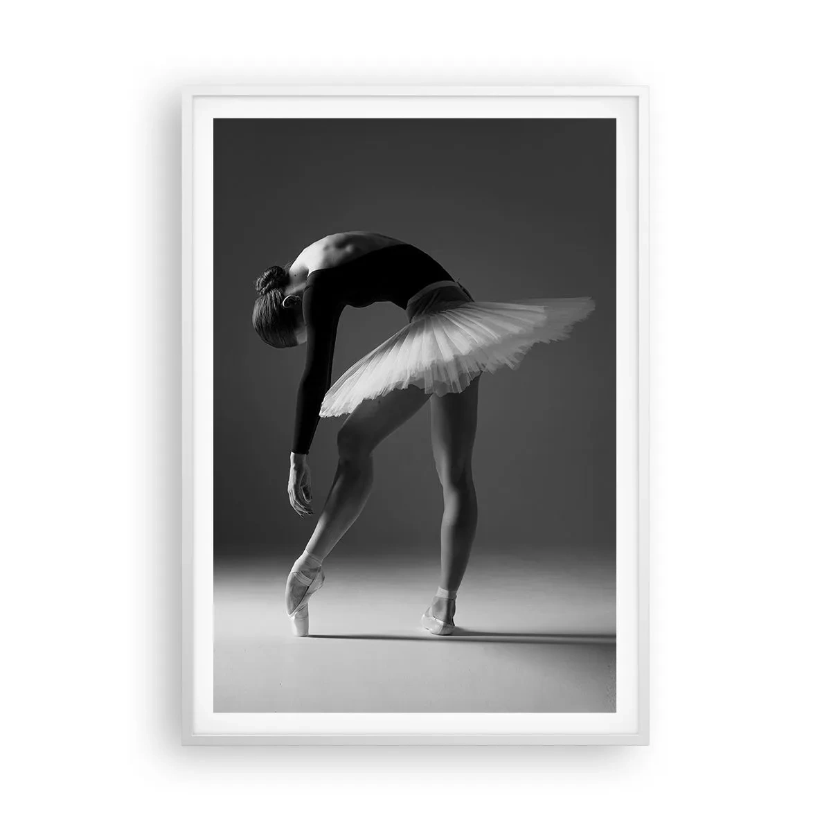 Poster în ramă albă - Bella balerina - 70x100 cm
