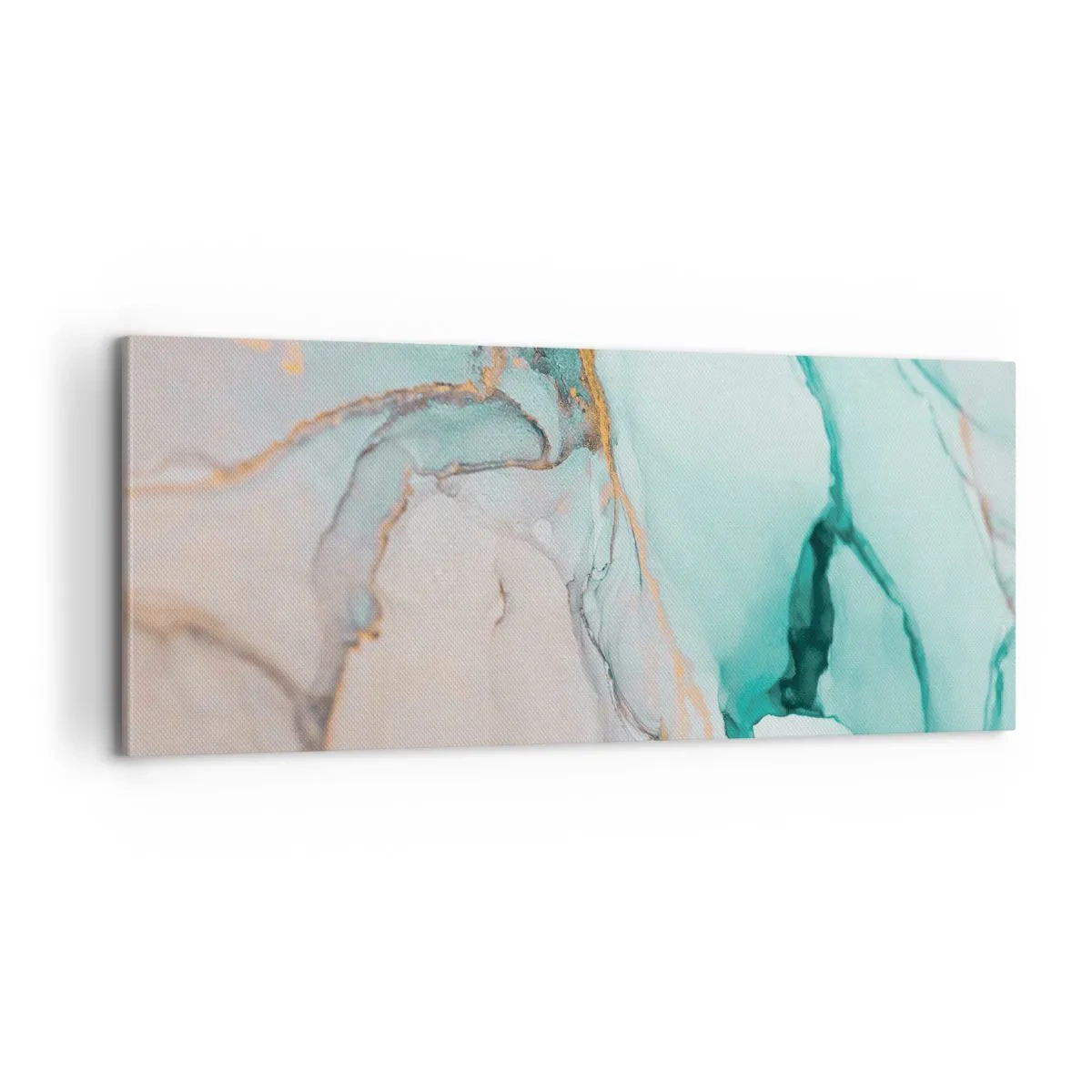 Tablou pe pânză - Dansul formelor și al culorilor - 100x40 cm