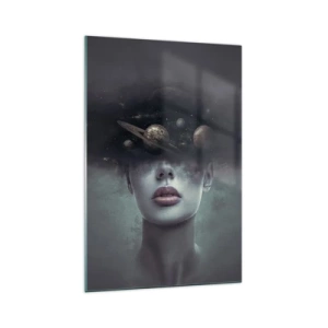 Tablou pe sticlă - Și planetele o iau razna... - 70x100 cm