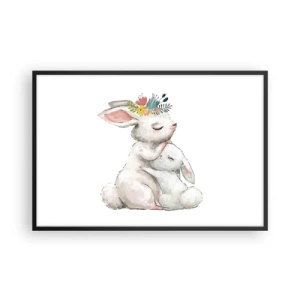 Poster în ramă neagră - Ca la mama - 91x61 cm