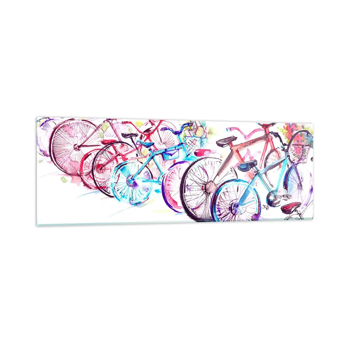 Tablou pe sticlă - Reuniunea clubului Antymoto - 90x30 cm
