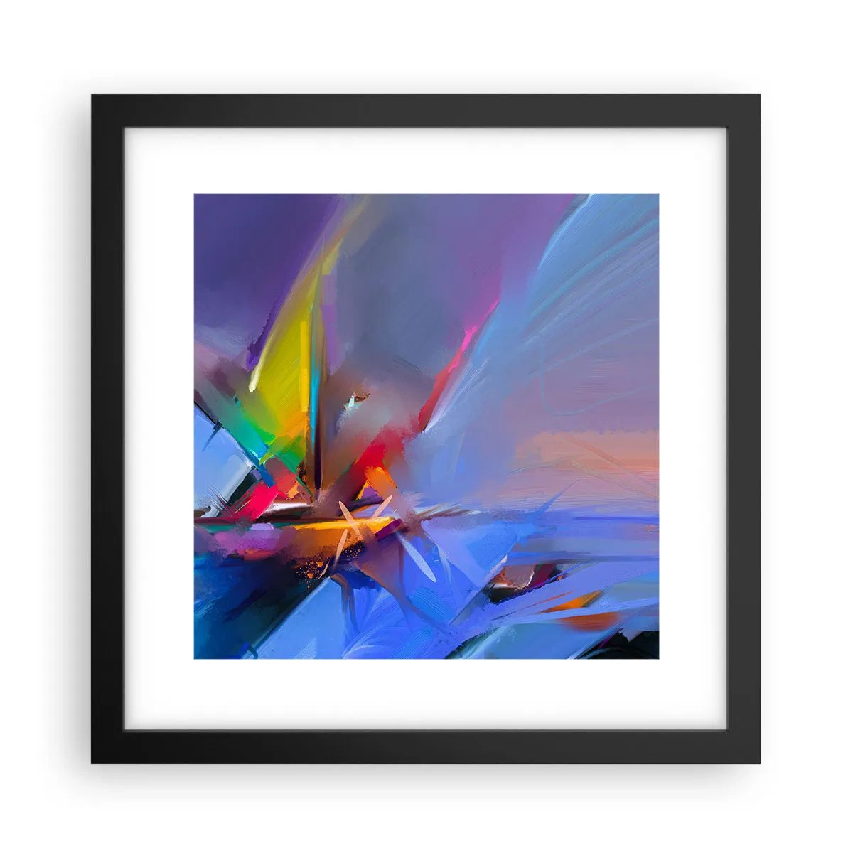Poster în ramă neagră - Iute ca o pasăre - 30x30 cm