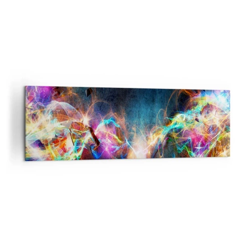 Tablou pe pânză - Cu bucurie împotriva întunericului - 160x50 cm