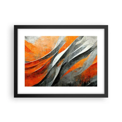 Poster în ramă neagră - Căldură și frig - 40x30 cm