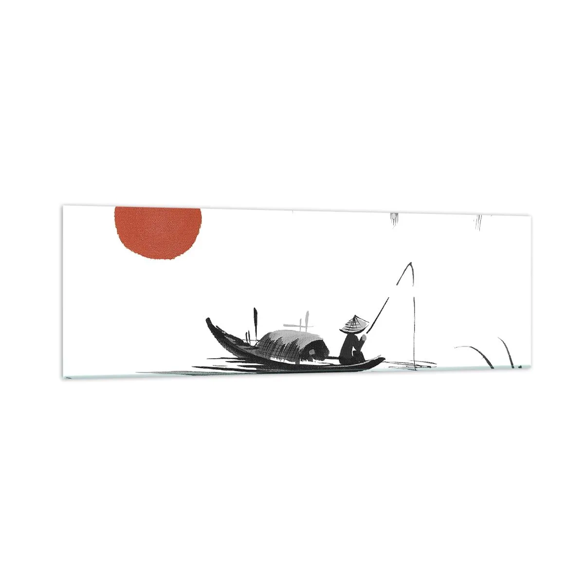 Tablou pe sticlă - O după-amiază asiatică - 160x50 cm