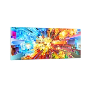 Tablou pe sticlă - In medias res - 100x40 cm
