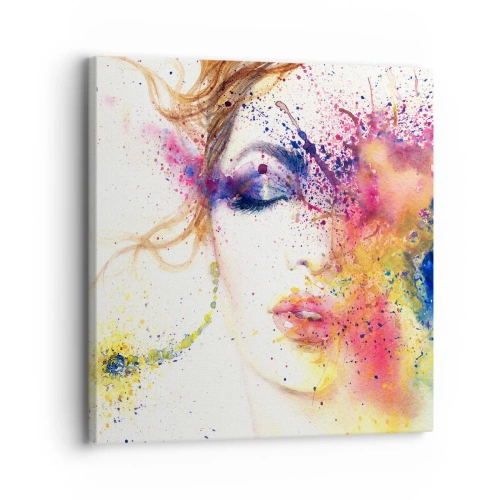 Tablou pe pânză - Amețeala curcubeului - 30x30 cm