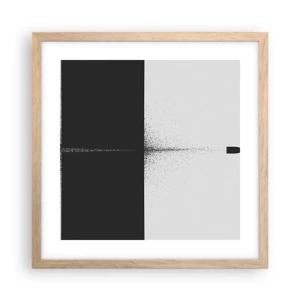 Poster în ramă de stejar deschis - Direct la țintă - 40x40 cm