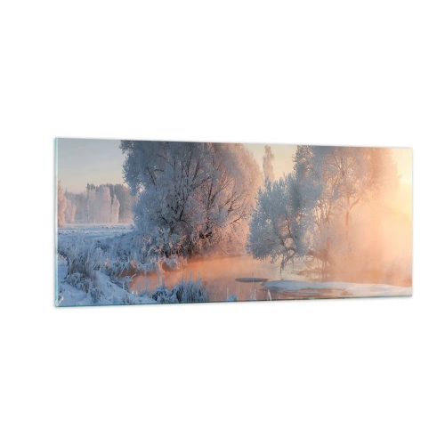 Tablou pe sticlă - Totul strălucește în cristal însorit - 100x40 cm