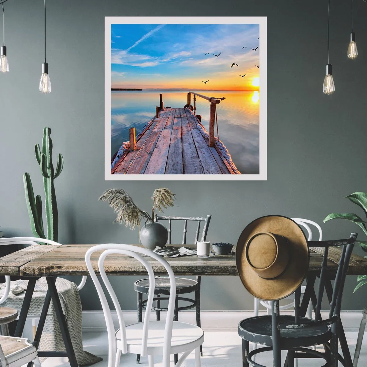 Poster - Mergând înainte spre soare - 60x60 cm