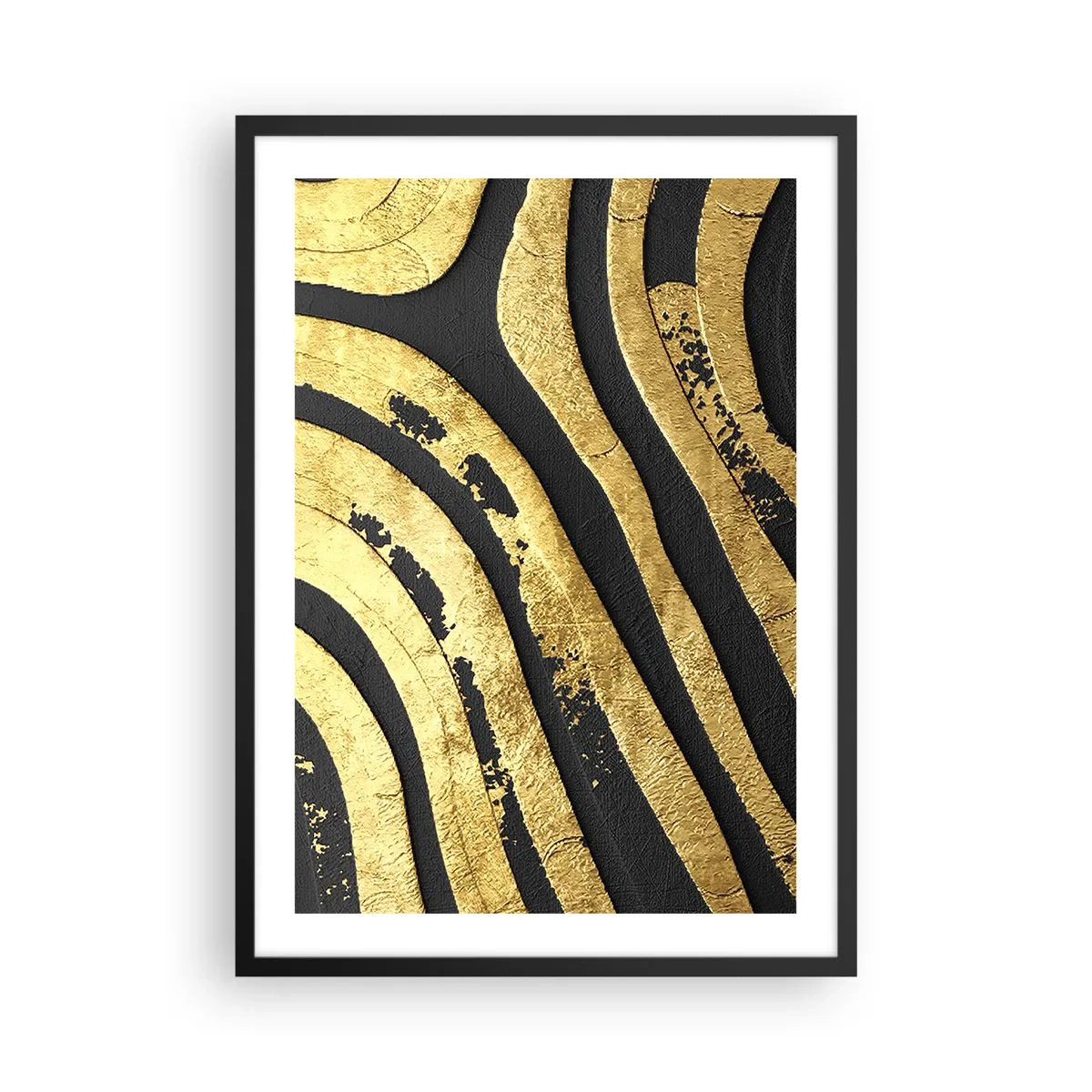 Poster în ramă neagră - Totul curge - 50x70 cm