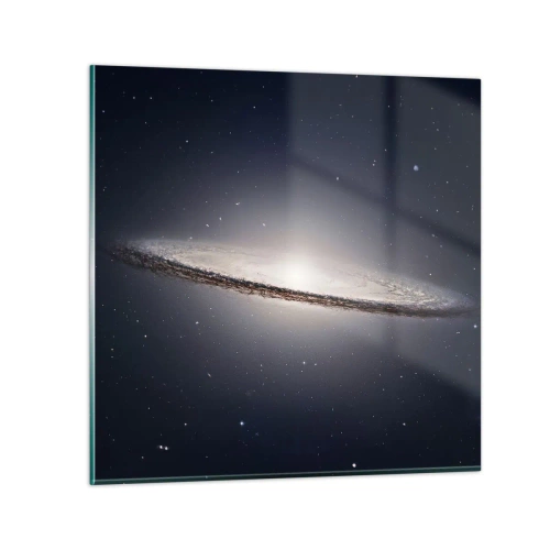 Tablou pe sticlă - Cu mult timp în urmă, într-o galaxie foarte, foarte îndepărtată... - 40x40 cm