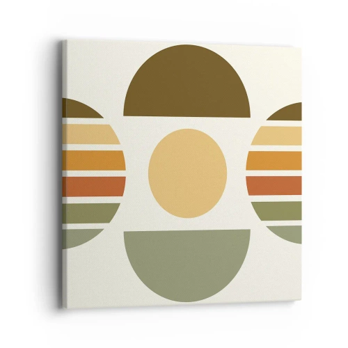 Tablou pe pânză - În culorile pământului - 40x40 cm