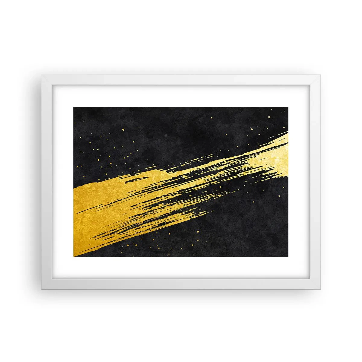 Poster în ramă albă - Salt în hiperspațiu - 40x30 cm