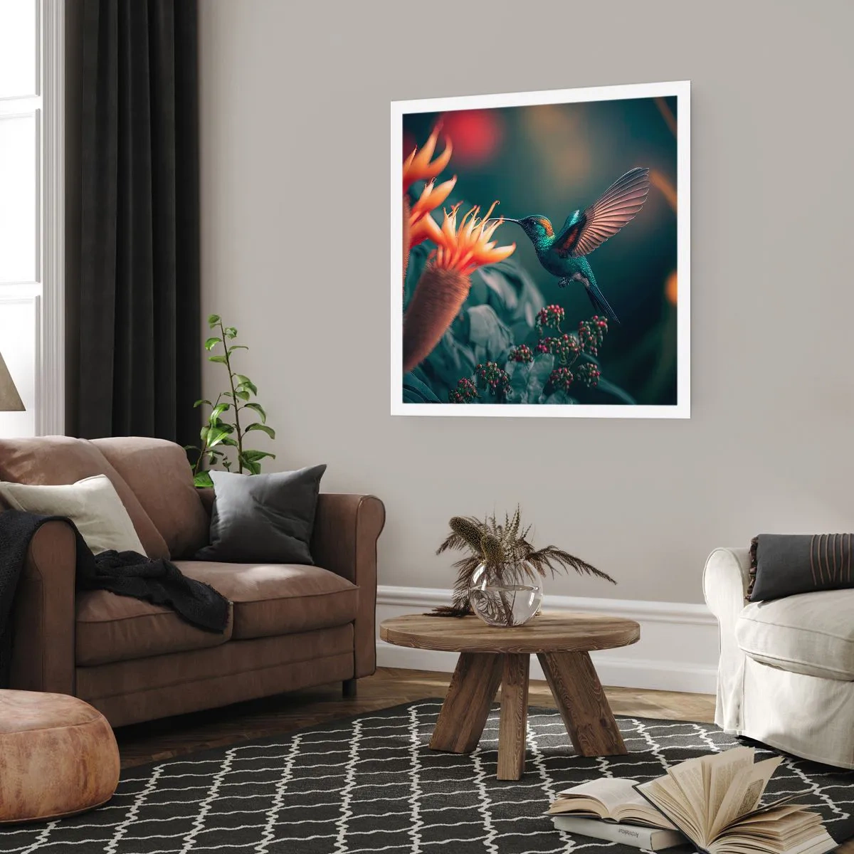 Poster - Viață cu adevărat colorată - 30x30 cm