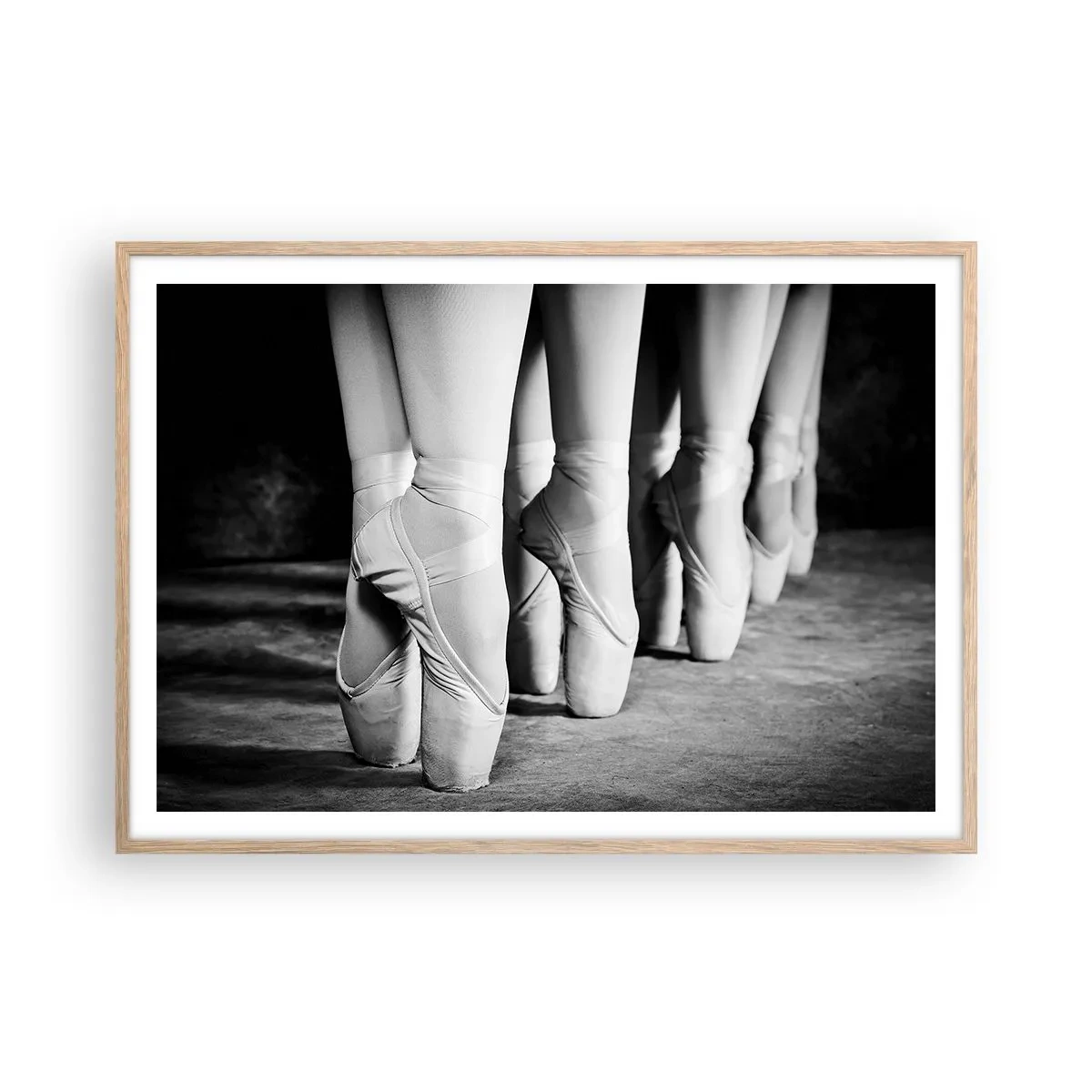 Poster în ramă de stejar deschis - Împreună, elegant - 100x70 cm