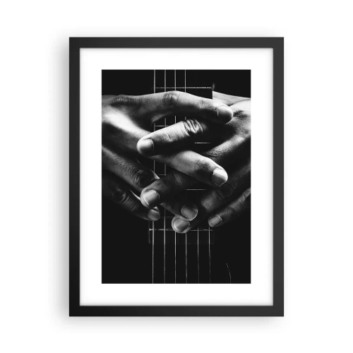 Poster în ramă neagră - Rugăciunea artistului - 30x40 cm