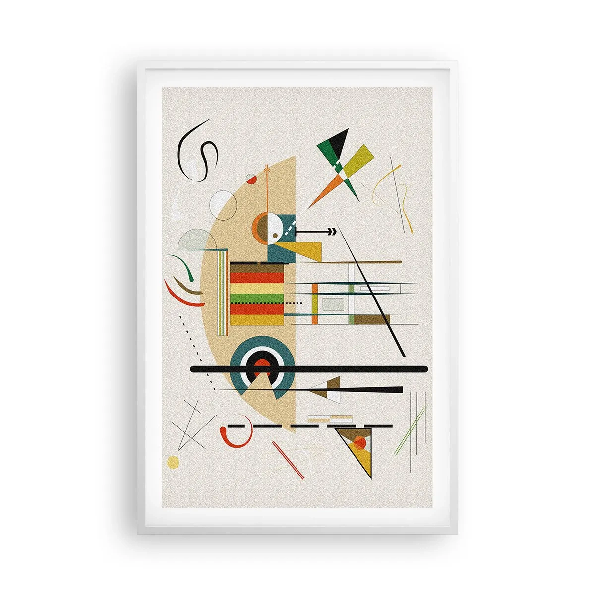 Poster în ramă albă - Și lumea râde - 61x91 cm