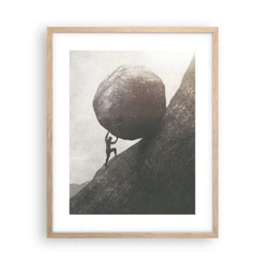 Poster în ramă de stejar deschis - Cred, în ciuda așteptărilor - 40x50 cm