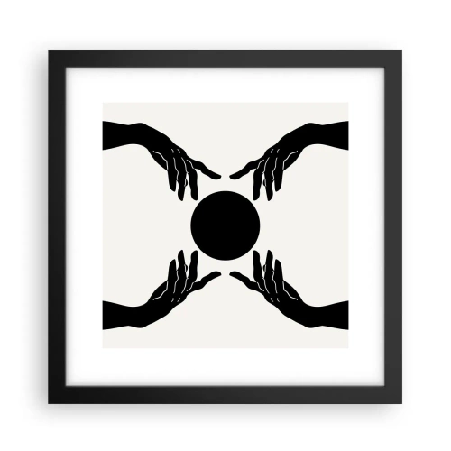 Poster în ramă neagră - Semnul secret - 30x30 cm