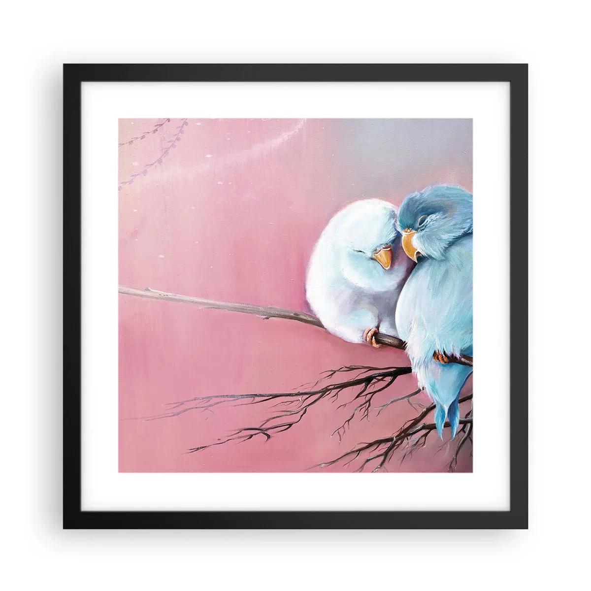 Poster în ramă neagră - Ce mai este de adăugat?... - 40x40 cm