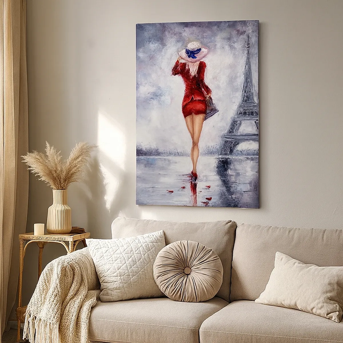 Tablou pe pânză Canvas - Simboluri pariziene - 50x70 cm