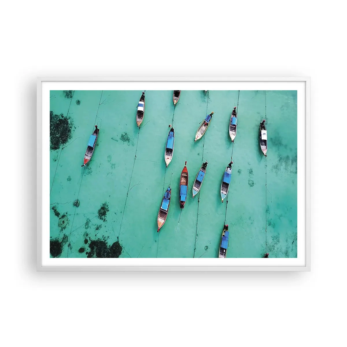 Poster în ramă albă - În așteptare - 100x70 cm