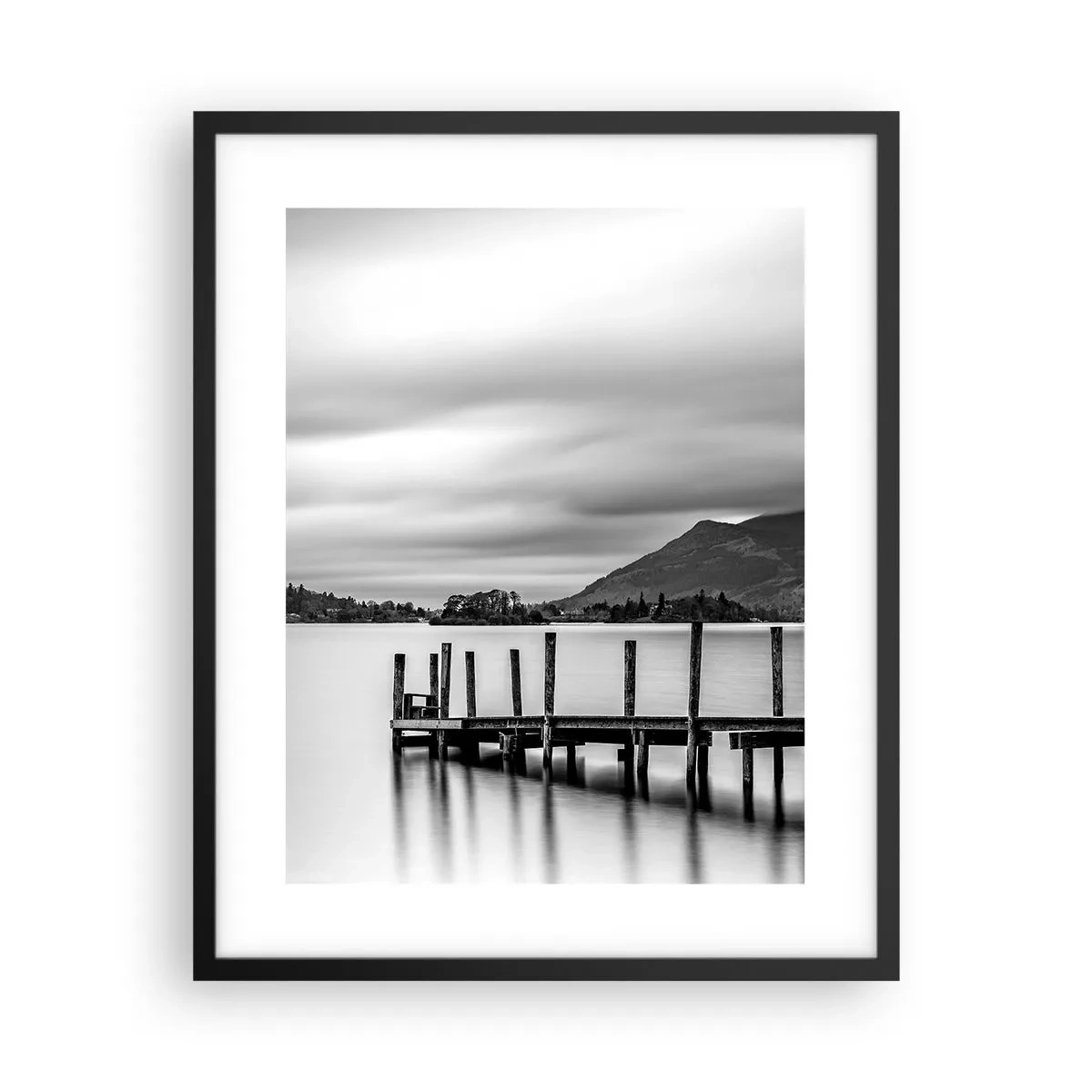 Poster în ramă neagră - Blândețe și putere - 40x50 cm