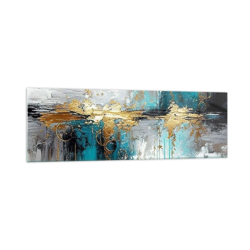 Tablou pe sticlă - Totul curge - 160x50 cm