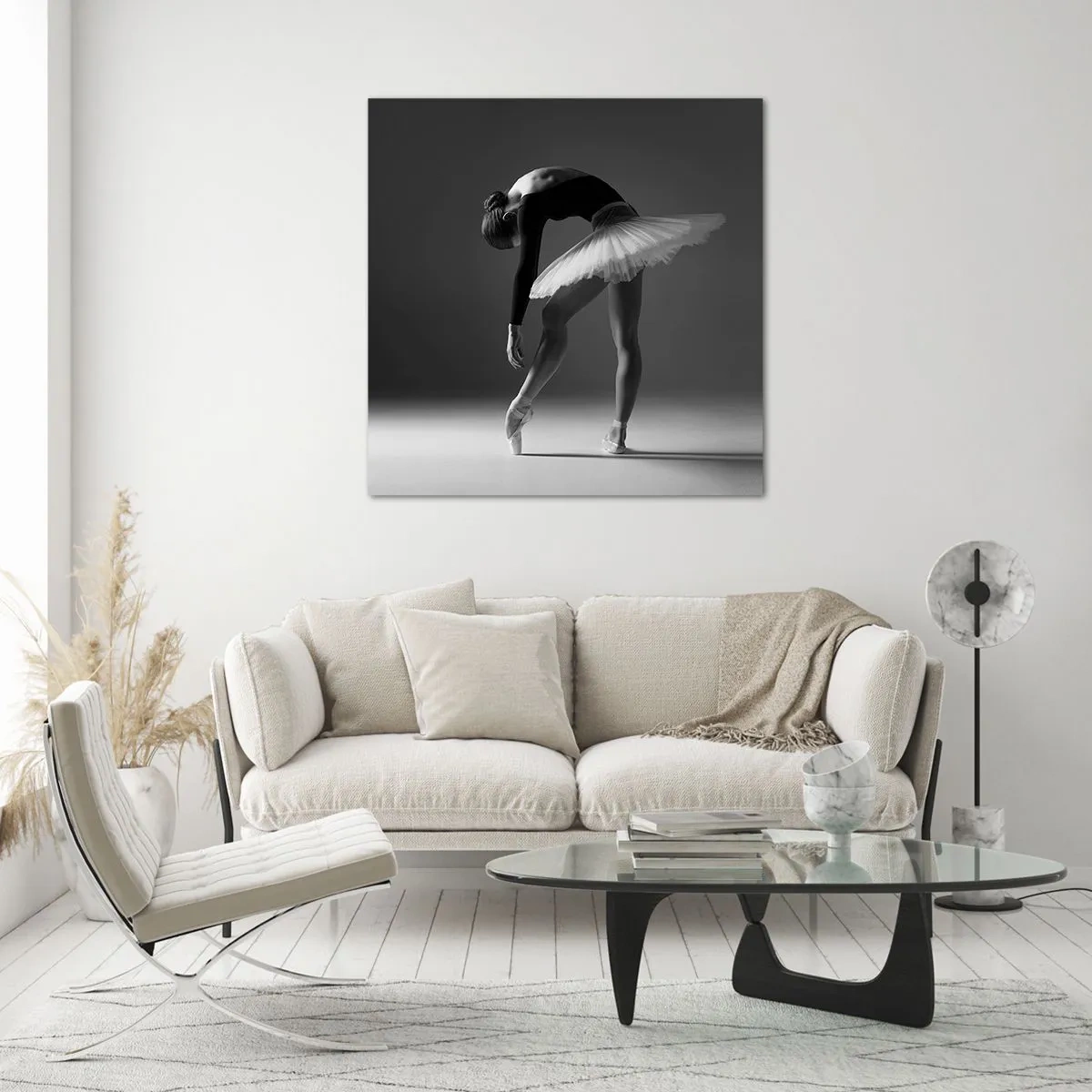 Tablou pe sticlă - Bella balerina - 30x30 cm