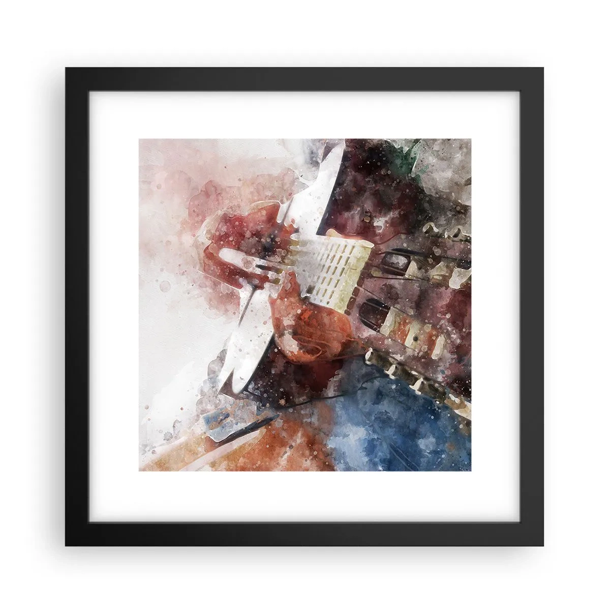 Poster în ramă neagră - Și ce părere ai? - 30x30 cm