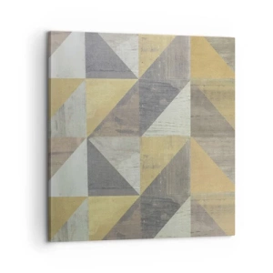 Tablou pe pânză - La unghiul triunghiului - 60x60 cm