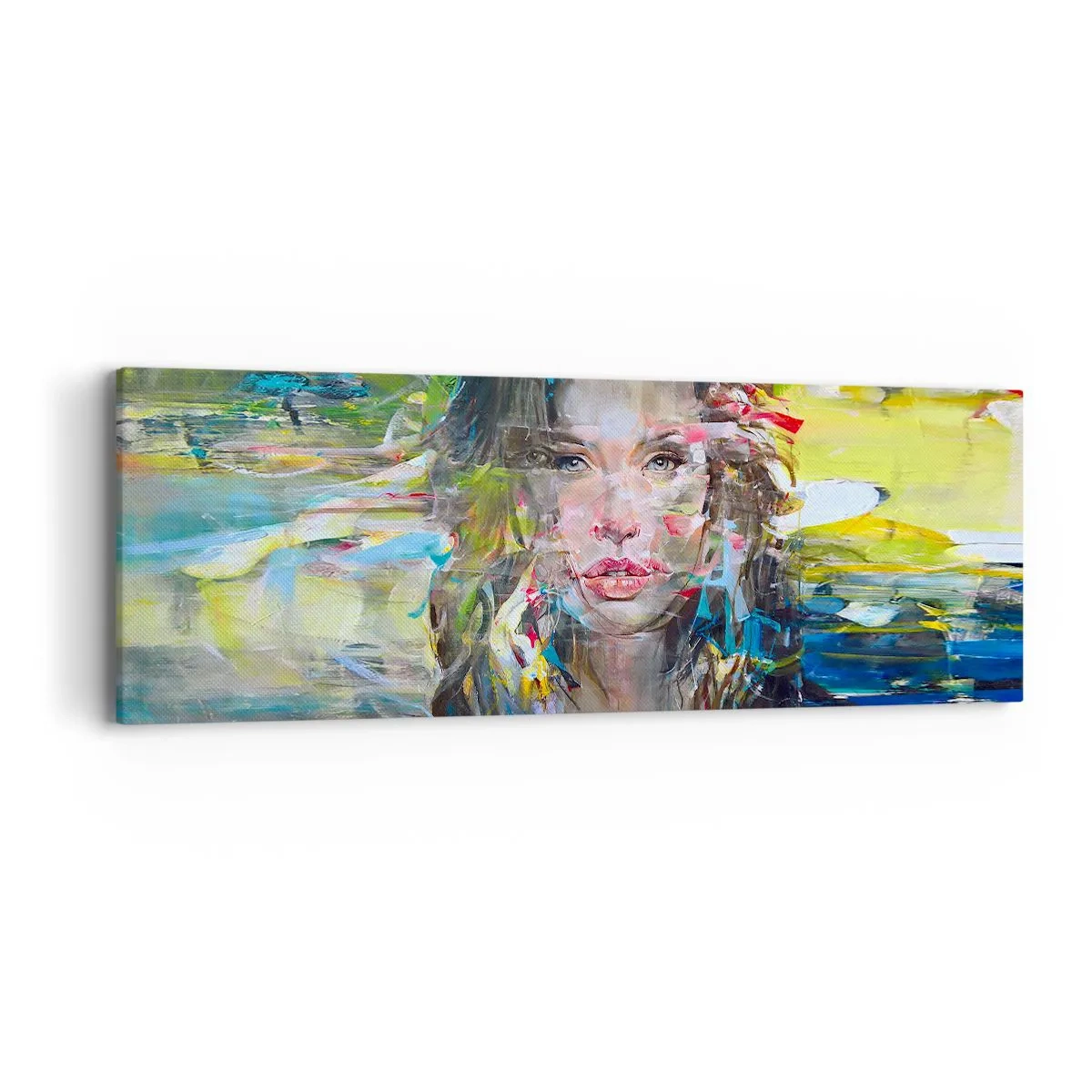 Tablou pe pânză - În spatele cortinei de aer - 90x30 cm