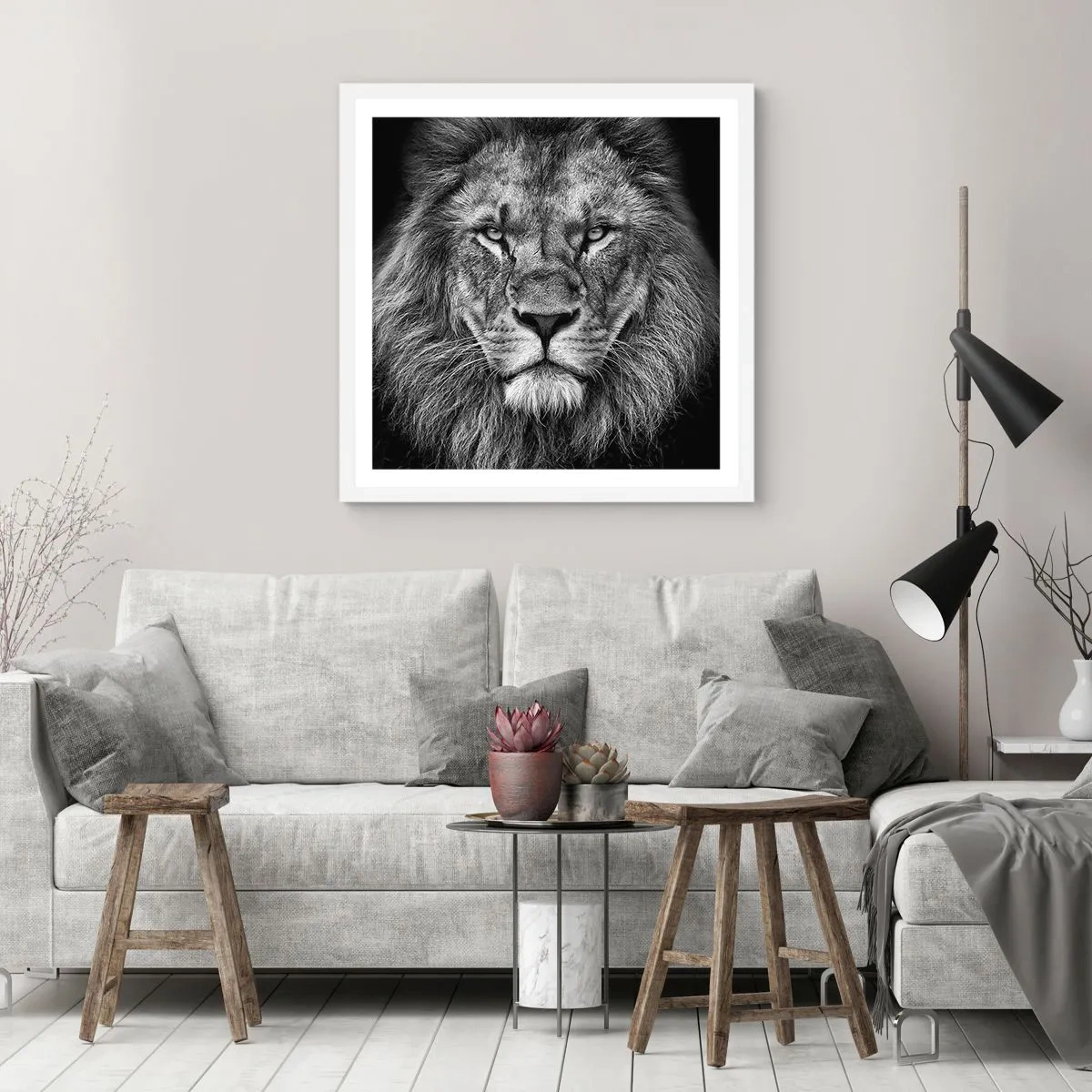 Poster în ramă albă - În ținuta de încoronare - 40x40 cm