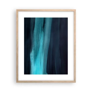 Poster în ramă de stejar deschis - Du-te cu fluxul - 40x50 cm