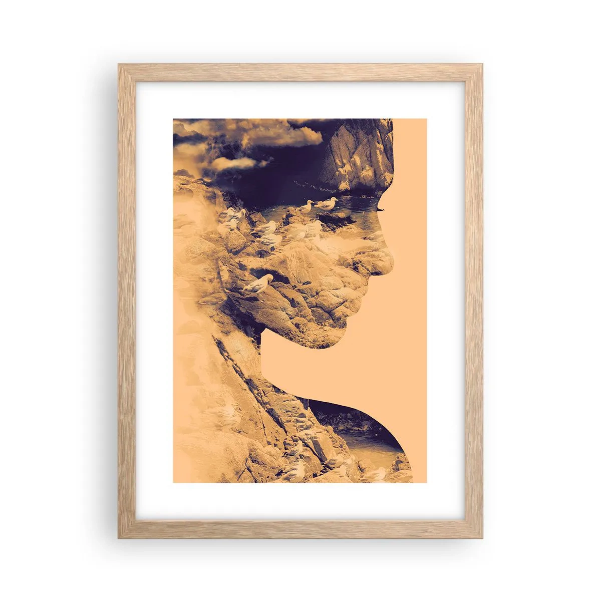 Poster în ramă de stejar deschis - Frumoasă prin natura - 30x40 cm