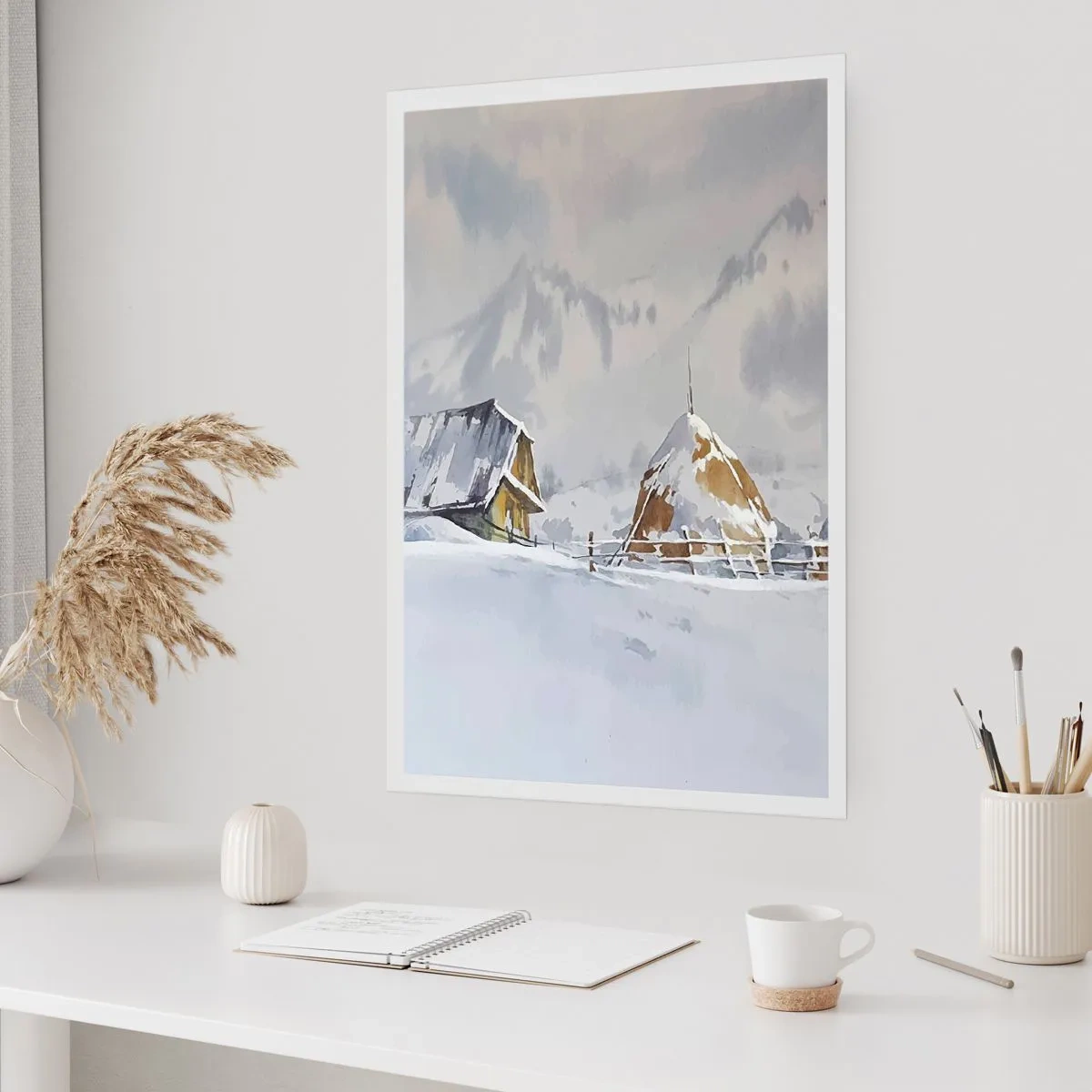 Poster - Într-o vale înzăpezită - 70x100 cm