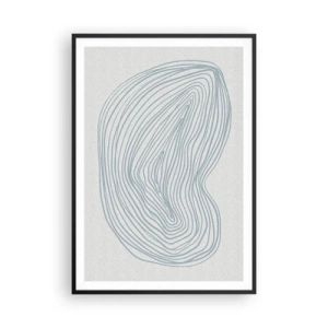 Poster în ramă neagră - Zâmbet de picături - 70x100 cm