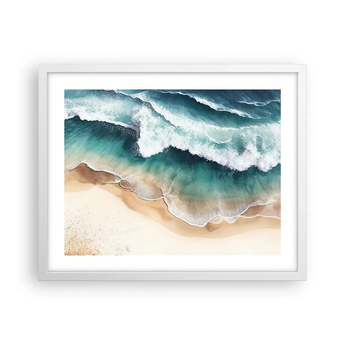 Poster în ramă albă - Întâlnire eternă - 50x40 cm