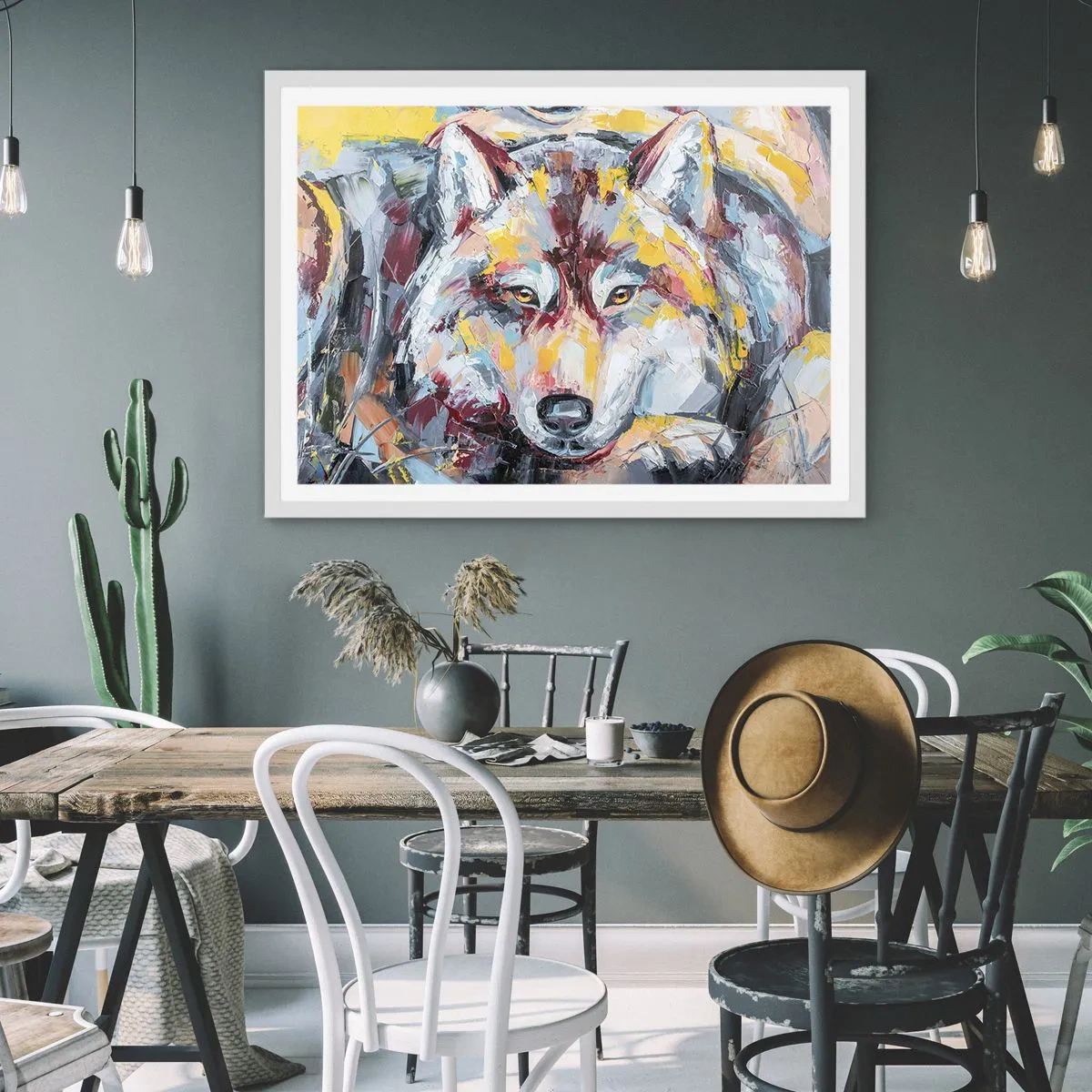 Poster în ramă albă - Pace pentru cel drag - 50x40 cm
