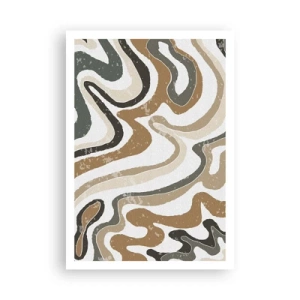 Poster - Meandrele culorilor pământului - 70x100 cm