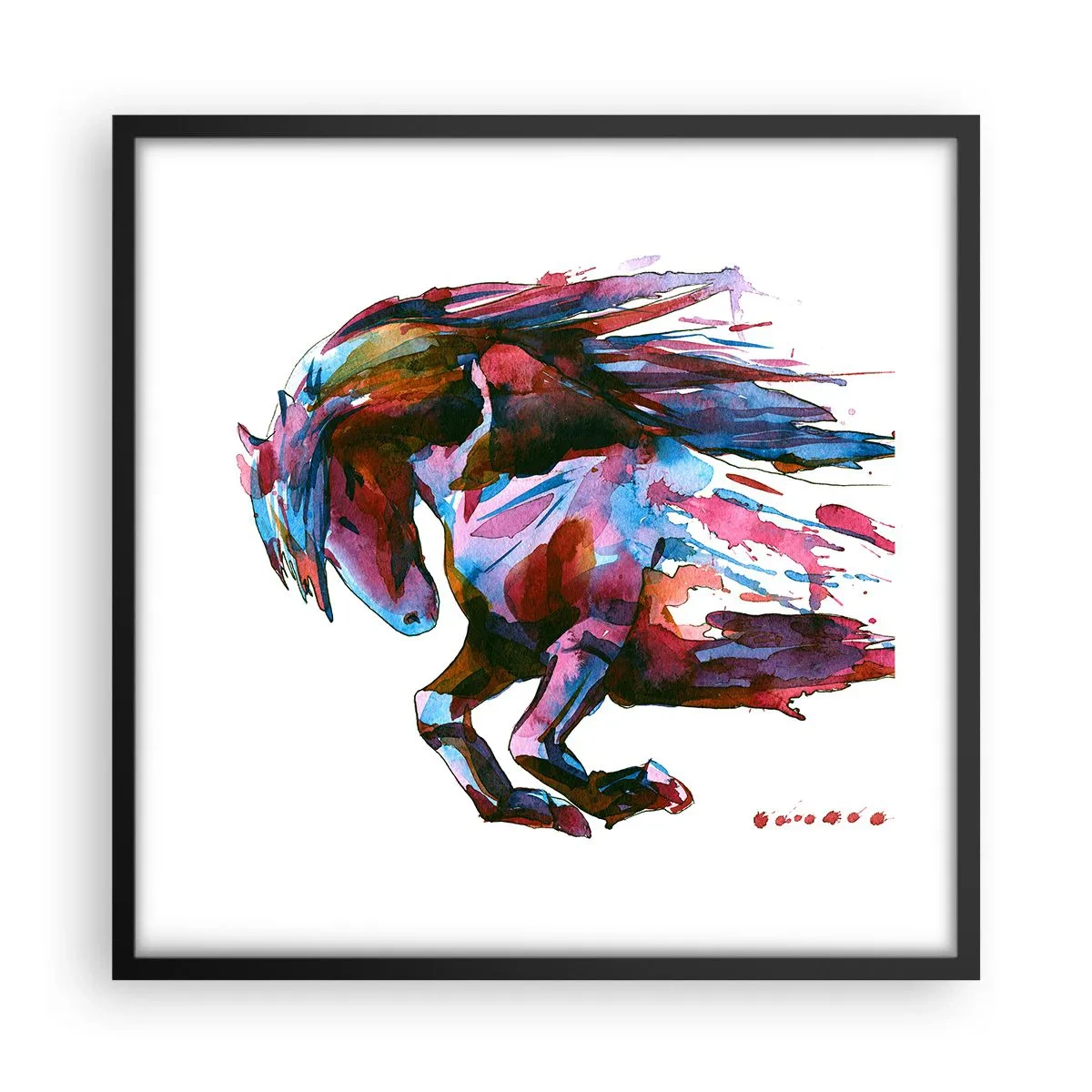 Poster în ramă neagră - În exaltare - 50x50 cm