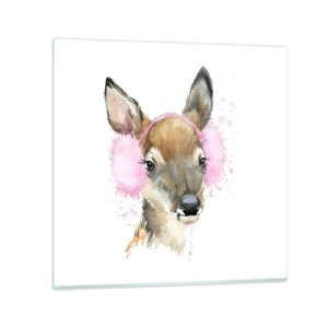 Tablou pe sticlă - Și gerul nu mai este înfricoșător - 50x50 cm