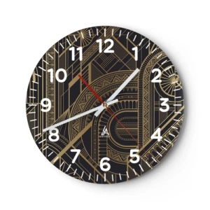 Ceas de perete - Ceas pe sticlă - Concepte, idei, planuri - 40x40 cm