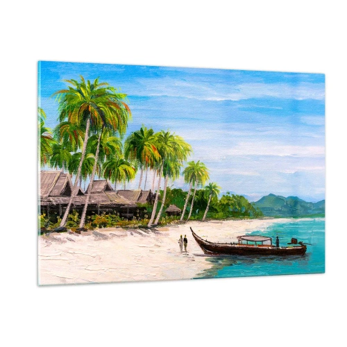 Tablou pe sticlă - Un vis exotic - 120x80 cm