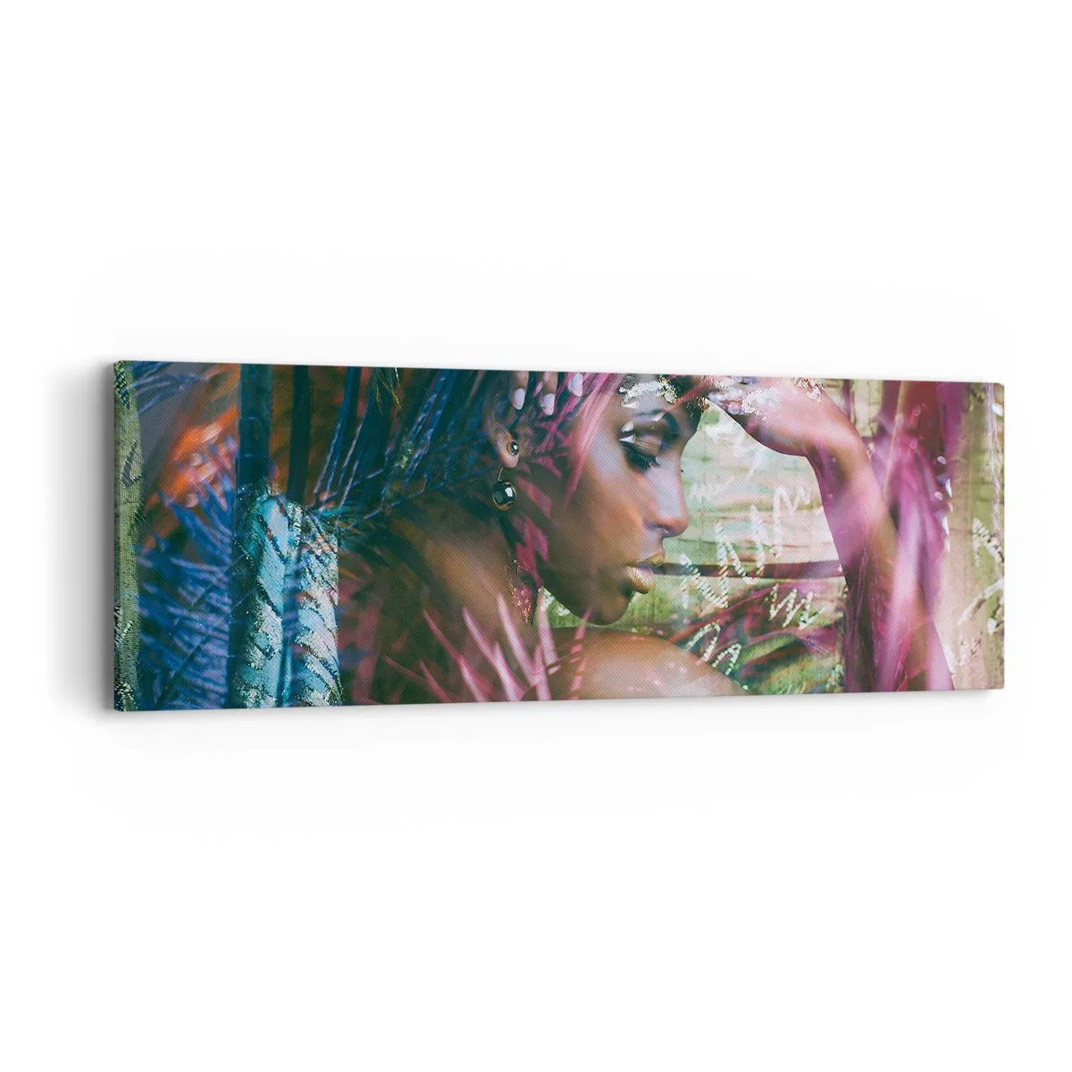 Tablou pe pânză - Mama Natură în junglă - 90x30 cm