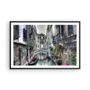 Poster în ramă neagră - Timp de secole în reverie tăcută - 91x61 cm