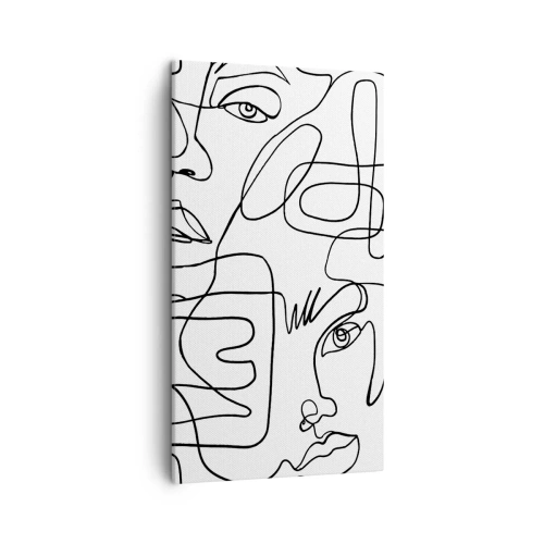 Tablou pe pânză - Într-o încurcătură de emoții - 45x80 cm